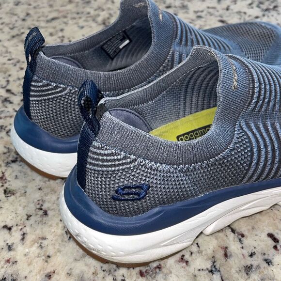 Skechers Mens Delmont Jenko Relaxed Fit Slip On Shoes Navy Size 9.5 - Picture 3 of 7